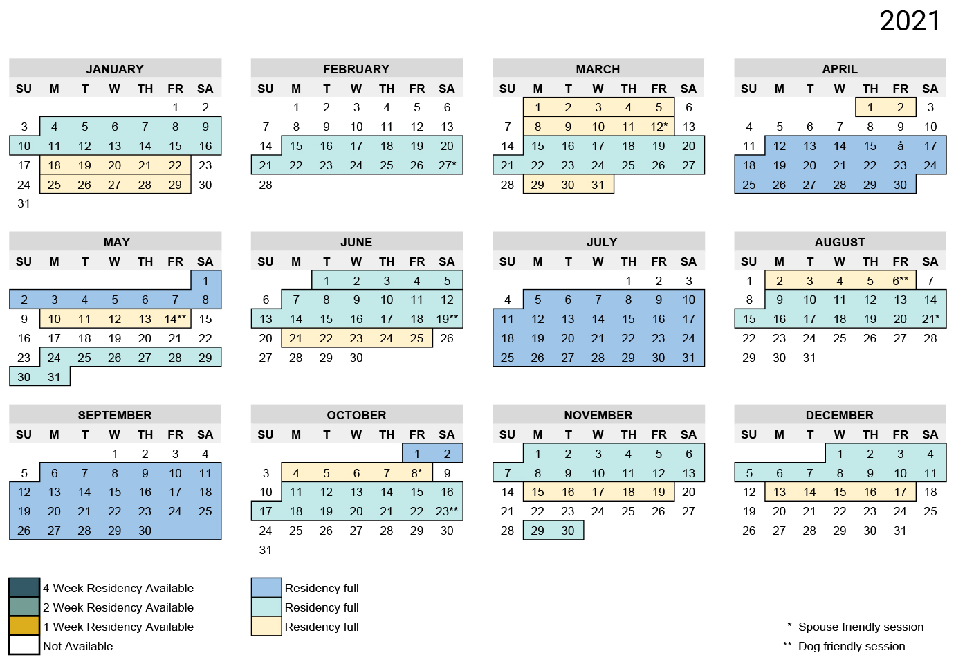 2021 ICR Calendar